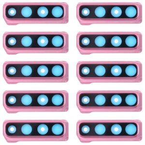 For Galaxy A9 (2018) A920F/DS 10pcs Camera Lens Cover (Pink)