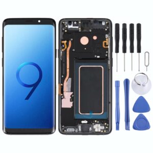 Super AMOLED LCD Screen for Galaxy S9+ / G965F / G965F / DS / G965U / G965W / G9650 Digitizer Full Assembly with Frame (Black)