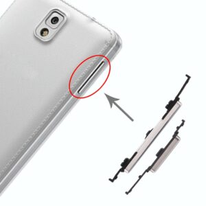 For Galaxy Note 3 10 Set Side Keys(Silver)