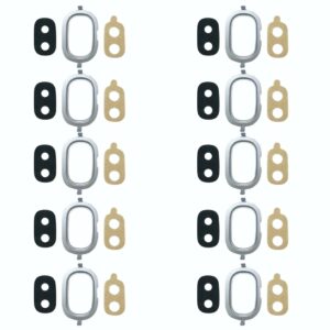 For Galaxy J4, J400F/DS, J400G/DS 10pcs Back Camera Bezel with Lens Cover & Adhesive (Blue)