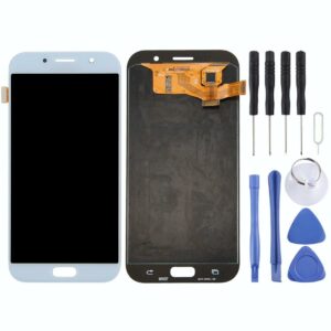 Original Super AMOLED LCD Screen for Galaxy A7 (2017), A720F, A720F/DS with Digitizer Full Assembly (Blue)