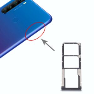 SIM Card Tray + SIM Card Tray + Micro SD Card Tray for Xiaomi Redmi Note 8T / Redmi Note 8 (Silver)