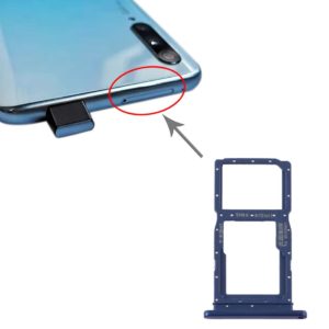 SIM Card Tray + SIM Card Tray / Micro SD Card Tray for Huawei Y9s 2020 (Blue)