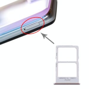 SIM Card Tray + NM Card Tray for Huawei P40 Lite (Silver)
