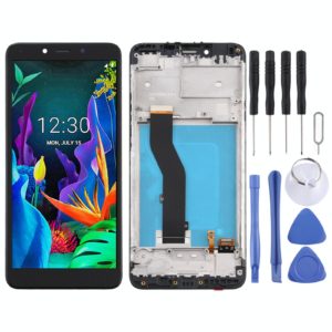 LCD Screen for LG K20 (2019)LM-X120EMW LMX120EMW LM-X120 Digitizer Full Assembly With Frame (Black)