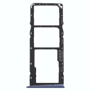For OPPO Realme C11 RMX2185  SIM Card Tray + SIM Card Tray + Micro SD Card Tray (Blue)
