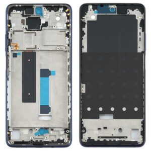 Original Front Housing LCD Frame Bezel Plate for Xiaomi Redmi Note 9 Pro 5G M2007J17C(Blue)