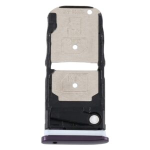 SIM Card Tray + SIM Card Tray / Micro SD Card Tray for Motorola One Zoom (Purple)