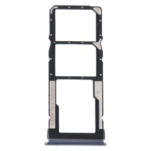 SIM Card Tray + SIM Card Tray + Micro SD Card Tray for Xiaomi Redmi Note 9 5G / Redmi Note 9T M2007J22G M2007J22C(Black)