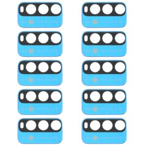 10 PCS Back Camera Lens for Xiaomi Redmi Note 9 4G M2010J19SC (Blue)