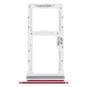 SIM Card Tray + SIM Card Tray / Micro SD Card Tray for LG Velvet 5G LM-G900N LM-G900EM LM-G900 LM-G900TM (Red)