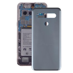 Back Battery Cover for LG K61 LMQ630EAW LM-Q630EAW LM-Q630(Black)