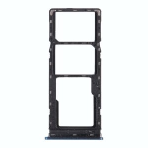 For Infinix Hot 9 X655C X655 X655D SIM Card Tray + SIM Card Tray + Micro SD Card Tray (Blue)