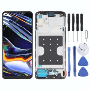 Original LCD Screen and Digitizer Full Assembly With Frame for OPPO Realme 7 Pro RMX2170