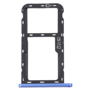 For ZTE Blade A72 SIM Card Tray + SIM Card Tray / Micro SD Card Tray (Blue)