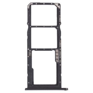 SIM Card Tray + SIM Card Tray + Micro SD Card Tray for Honor 9A(Black)