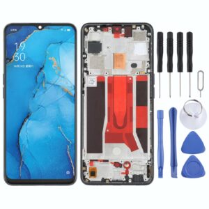 Original LCD Screen For OPPO Reno3 5G/Reno3 Youth/F15/Find X2 Lite/K7 5G Digitizer Full Assembly with Frame (Black)