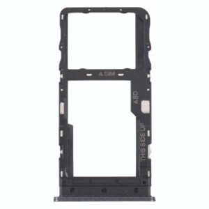 Original SIM Card Tray + Micro SD Card Tray for TCL 10L/10 Lite T770H T770B(Black)