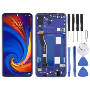 OEM LCD Screen for Lenovo Z5S L78071 Digitizer Full Assembly with Frame (Blue)