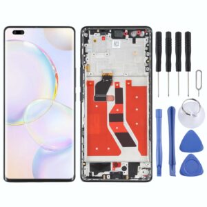 Original OLED LCD Screen for Honor 50 Pro Digitizer Full Assembly with Frame(Black)