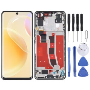 Original OLED LCD Screen for Huawei Nova 8 5G Digitizer Full Assembly with Frame(Black)
