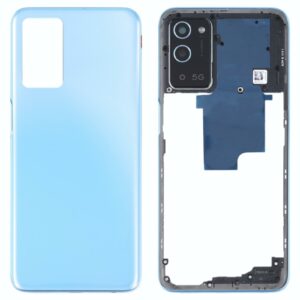 For OPPO A56 5G Battery Back Cover with Middle Frame (Blue)