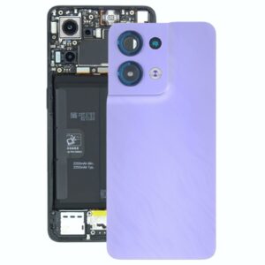 For OPPO Reno8 Original Battery Back Cover (Purple)