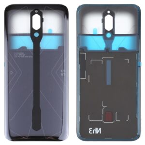 Battery Glass Back Cover for ZTE Nubia Red Magic 5G NX659J(Transparent Black)