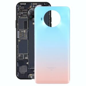 Glass Battery Back Cover for Xiaomi Redmi Note 9 Pro 5G/Mi 10T Lite 5G(Lake Blue)