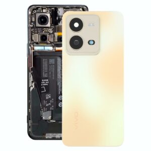 For vivo V25 Original Battery Back Cover with Camera Lens Cover(Gold)