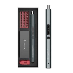 36 In 1 Rechargeable Mini Electric Screwdriver Set With 3LED Lighting(Red)