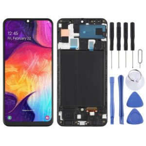 Original Super AMOLED LCD Screen  for Galaxy A50 with Digitizer Full Assembly (Black)
