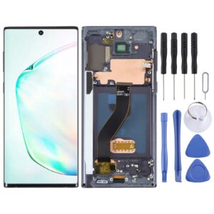 OLED LCD Screen For Samsung Galaxy Note10 SM-N970F Digitizer Full Assembly With Frame (Black)