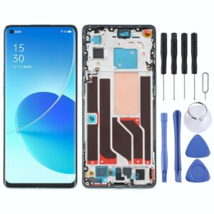 Original LCD Screen and Digitizer Full Assembly with Frame For OPPO Reno6 Pro 5G PEPM00 CPH2249(Green)
