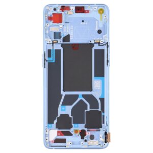For OPPO Reno7 Pro 5G Front Housing LCD Frame Bezel Plate (Blue)