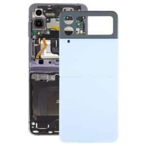 For Samsung Galaxy Z Flip4 SM-F721B Battery Back Cover with Camera Lens Cover(Blue)