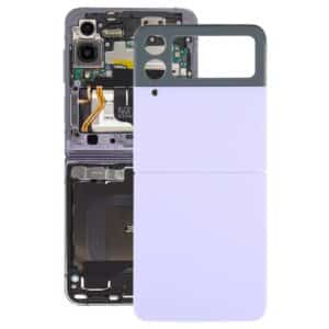 For Samsung Galaxy Z Flip4 SM-F721B Battery Back Cover with Camera Lens Cover(Purple)