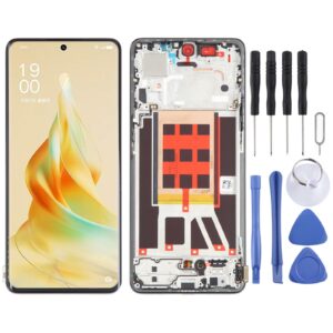 Original LCD Screen For OPPO Reno9 Pro Digitizer Full Assembly with Frame (Black)