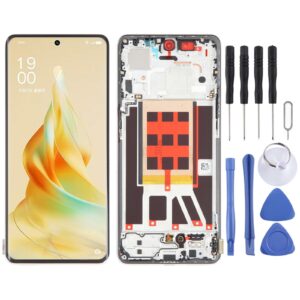 Original LCD Screen For OPPO Reno9 Pro Digitizer Full Assembly with Frame (Gold)