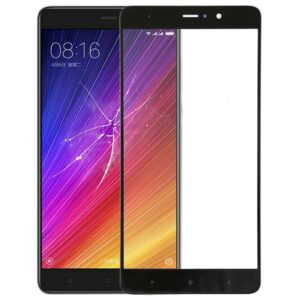 Front Screen Outer Glass Lens for Xiaomi Mi 5s Plus(Black)