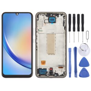For Samsung Galaxy A34 5G SM-A316B TFT LCD Screen Digitizer Full Assembly with Frame, Not Supporting Fingerprint Identification