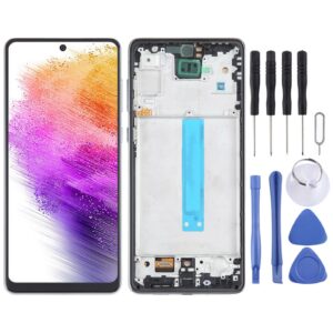 For Samsung Galaxy A73 SM-A736B TFT LCD Screen for Digitizer Full Assembly with Frame (Black)