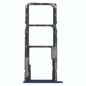 For Motorola Moto G7 Play SIM Card Tray + SIM Card Tray + Micro SD Card Tray (Blue)