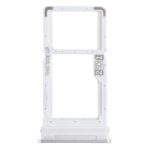 For Motorola One 5G Ace SIM Card Tray + Micro SD Card Tray (Silver)
