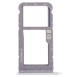 For Motorola Moto G Power 2021 SIM Card Tray + Micro SD Card Tray (Silver)