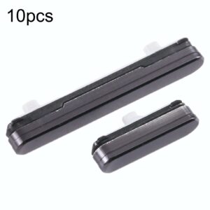 For Samsung Galaxy S22+ 5G SM-S906 10pcs Power Button + Volume Control Button(Black)