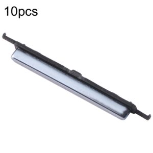 For Samsung Galaxy M31s SM-M317 10pcs Power Button + Volume Control Button(Black)