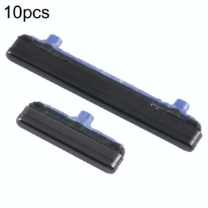 For Samsung Galaxy Note20 SM-N980 10pcs Power Button + Volume Control Button(Black)