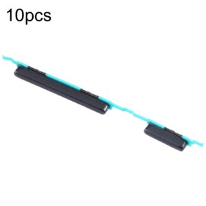 For Samsung Galaxy M31 SM-M315 10pcs Power Button + Volume Control Button(Black)