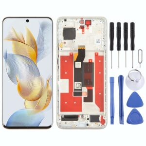 For Honor 90 Original LCD Screen Digitizer Full Assembly with Frame (Silver)